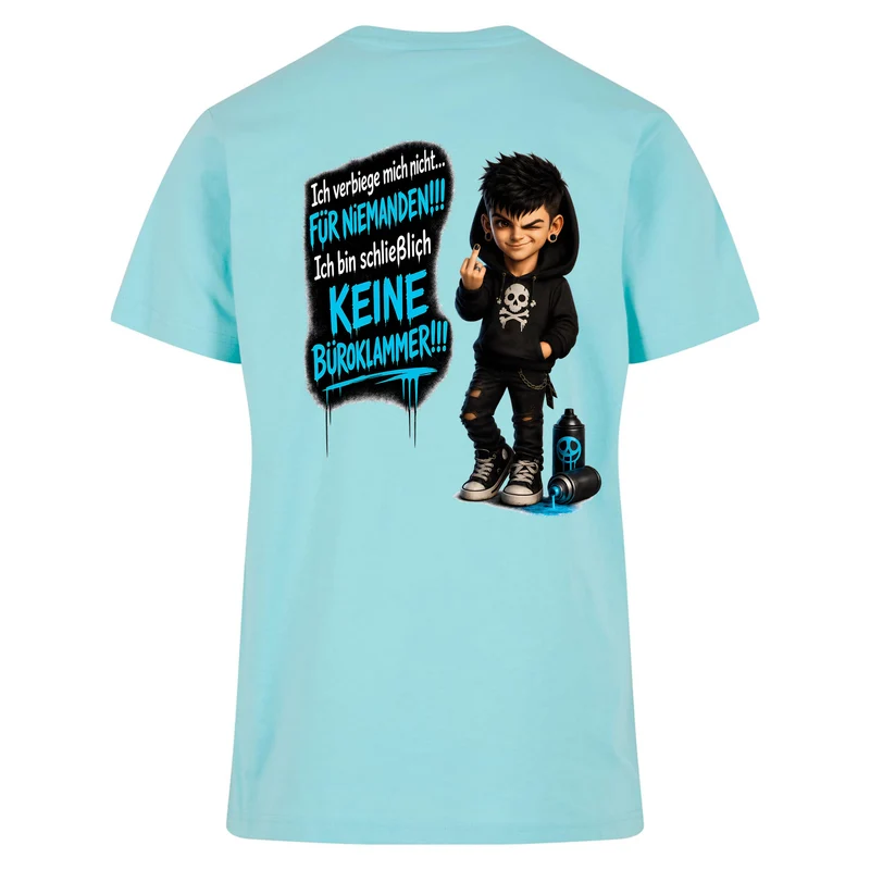 Statement T-Shirt Ich verbiege mich nicht... männlich Frontprint & Backprint Unisex