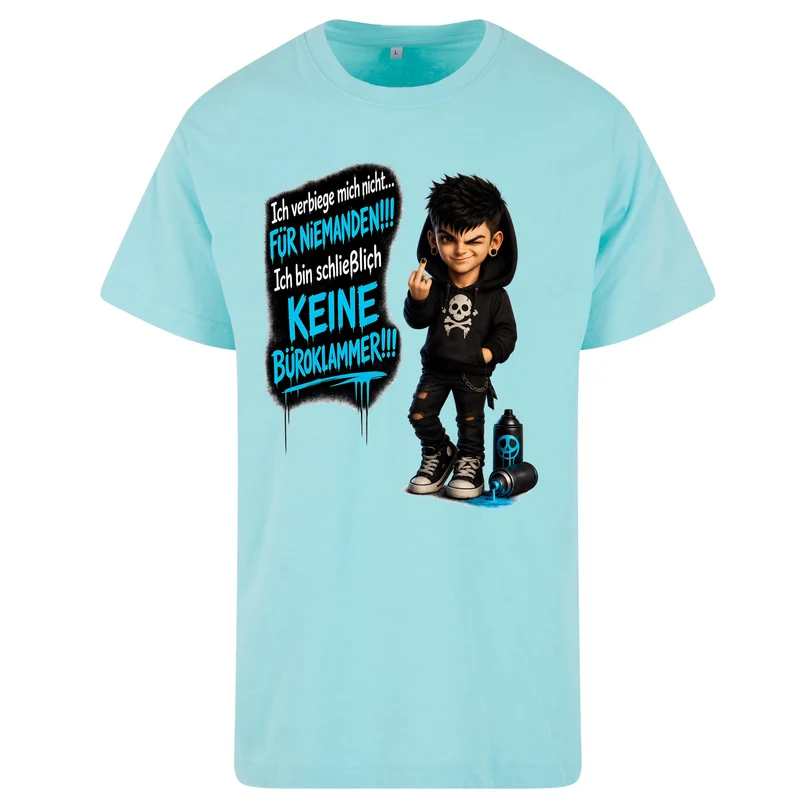 Statement T-Shirt Ich verbiege mich nicht... männlich Frontprint & Backprint Unisex