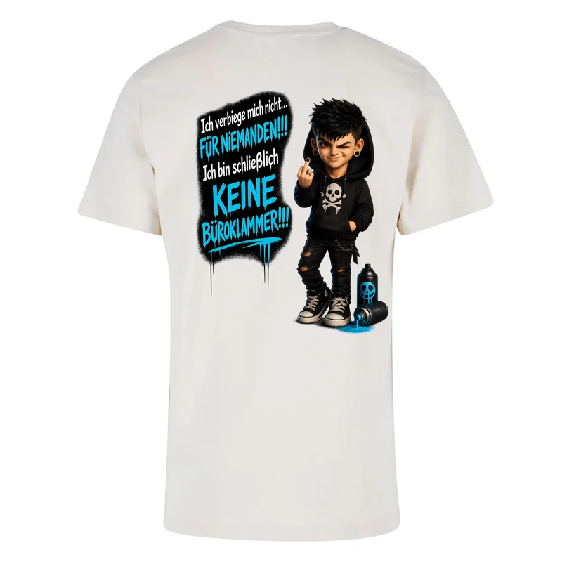 Statement T-Shirt Ich verbiege mich nicht... männlich Frontprint & Backprint Unisex