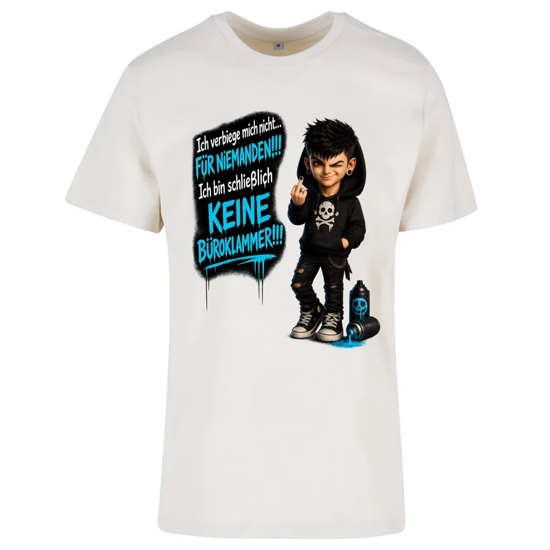 Statement T-Shirt Ich verbiege mich nicht... männlich Frontprint & Backprint Unisex