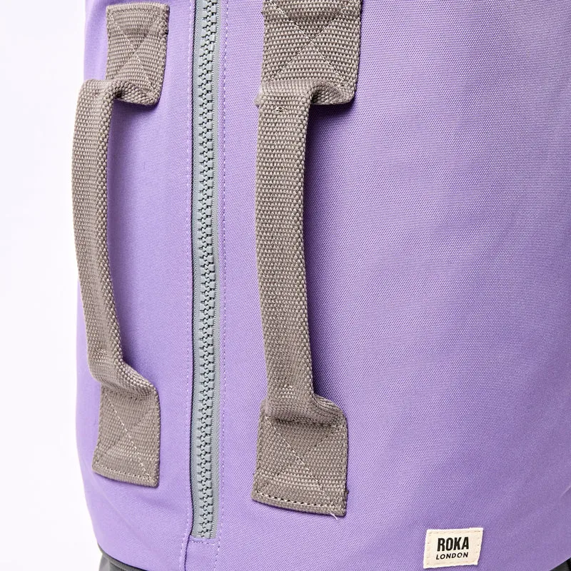 ROKA Heathrow Große Tasche aus recyceltem Canvas | Thistle Bloom