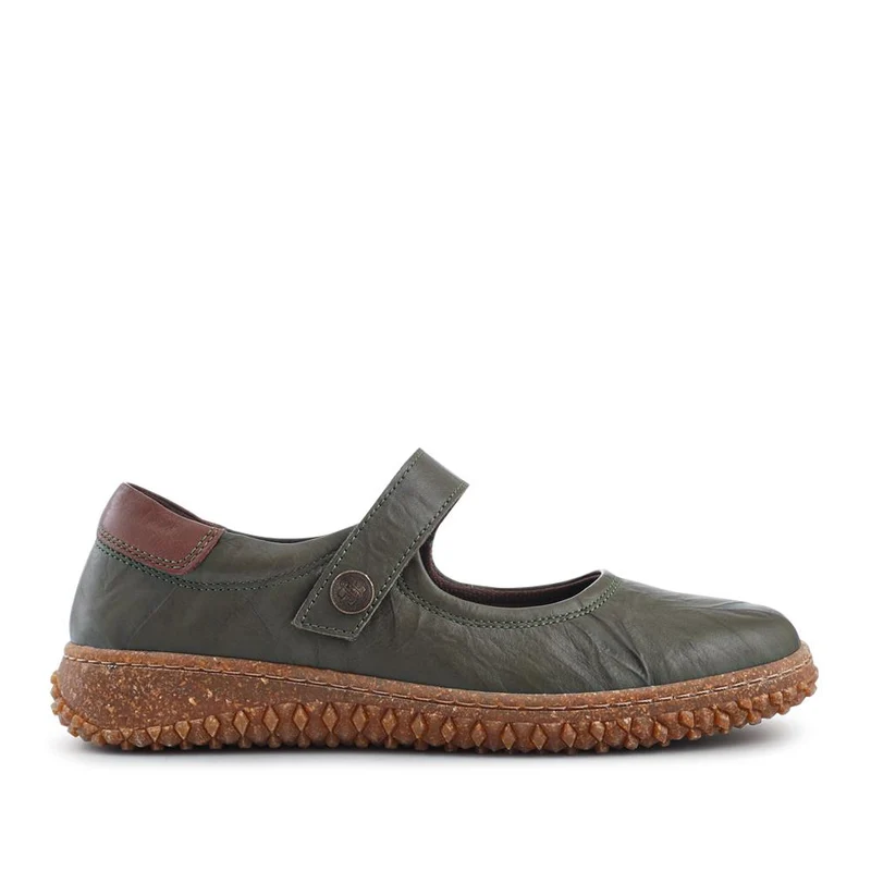 Loretta Leather Mary Janes - HAK42010 / 328 514 - Khaki