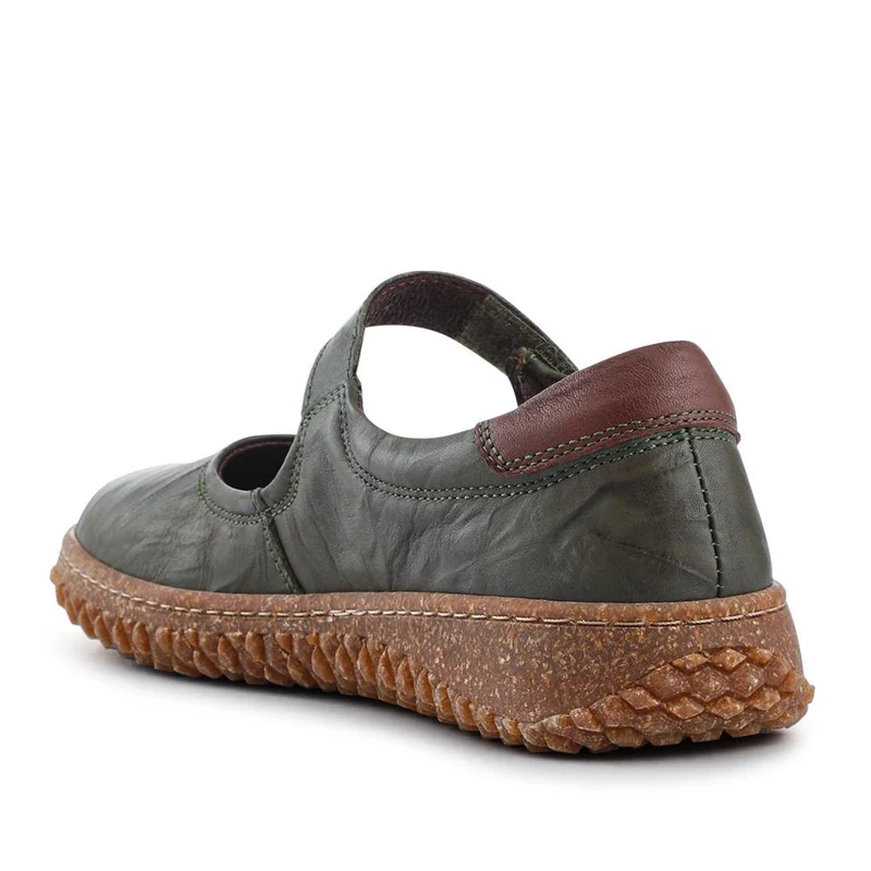 Loretta Leather Mary Janes - HAK42010 / 328 514 - Khaki