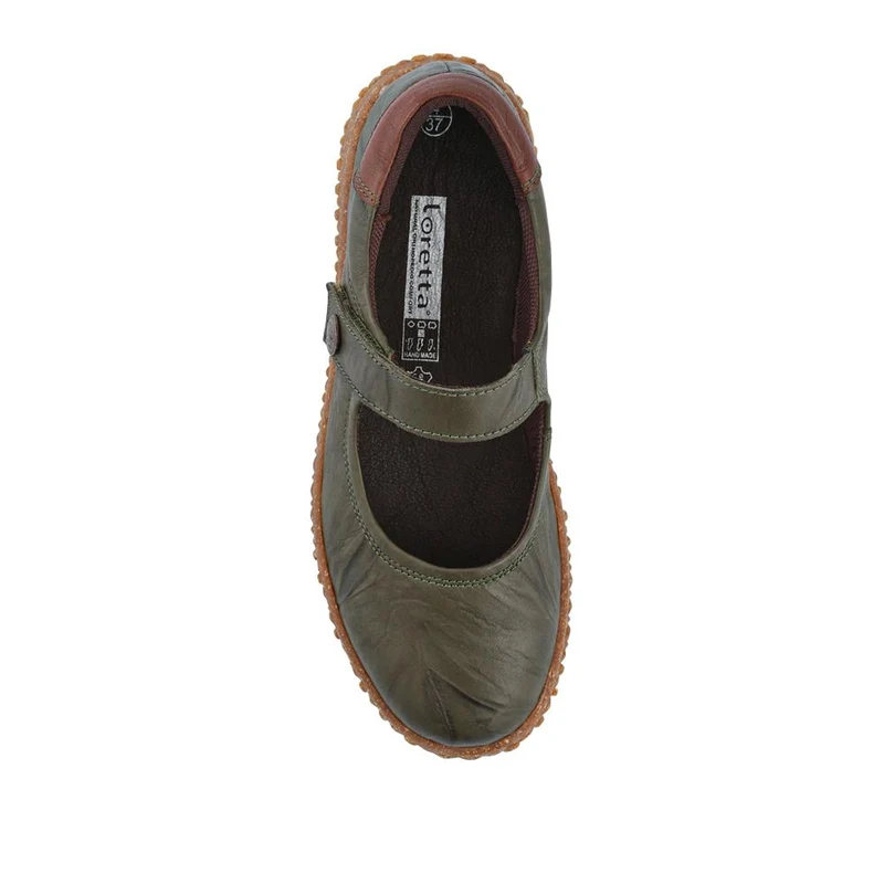 Loretta Leather Mary Janes - HAK42010 / 328 514 - Khaki