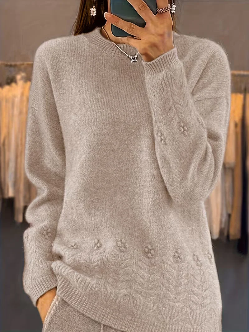 Ghizala – Pullover Mit Rundhalsausschnitt Und Blumenmuster