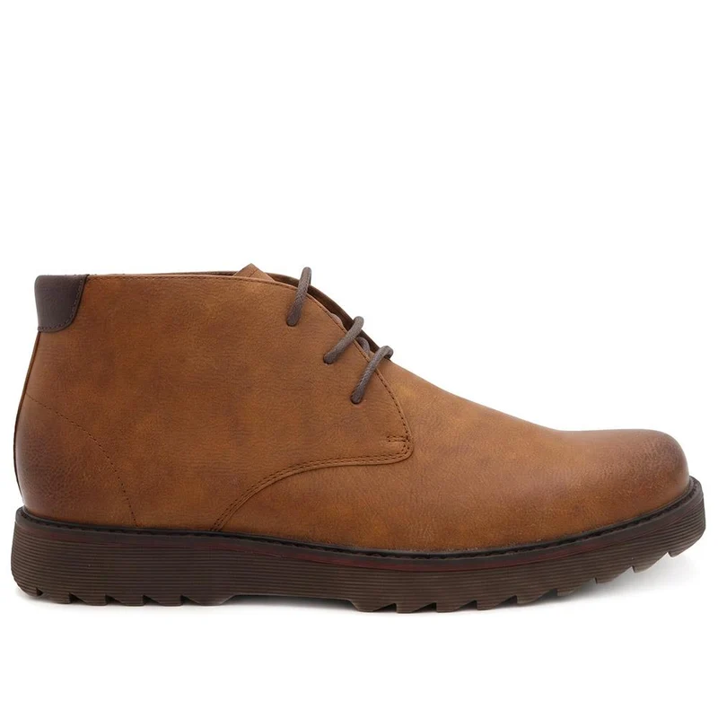 Wide Fit Lace Up Chukka Boots - XINGH44004 / 329 924 - Tan