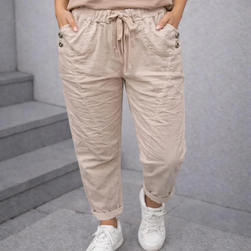 Stoffhose Hose Stretchhose - Glitzerkordel