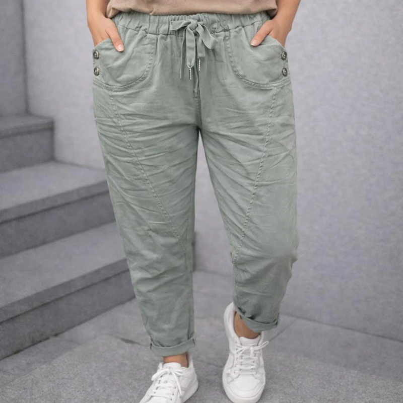 Stoffhose Hose Stretchhose - Glitzerkordel