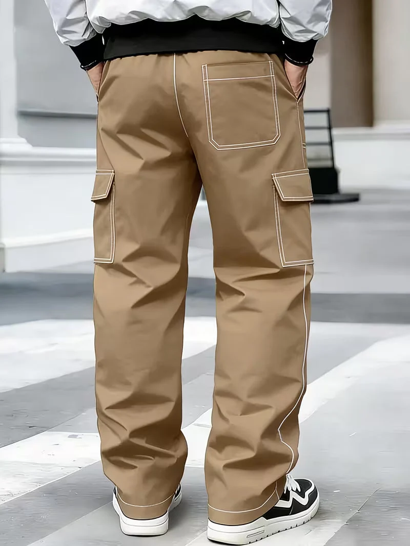 Jamein – Cargohose Mit Kontrastnähten