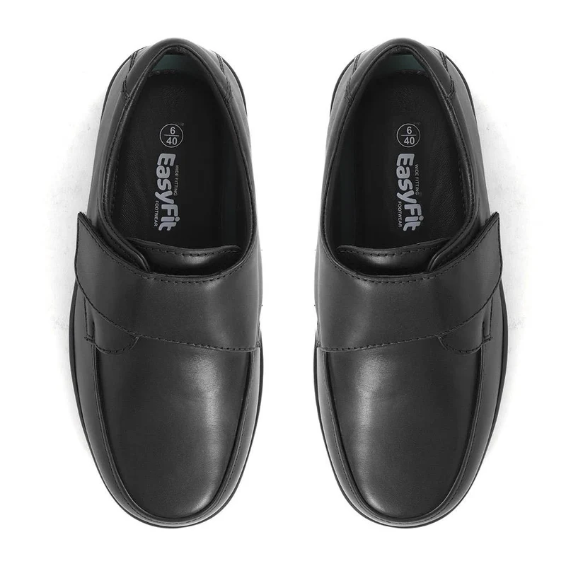 Touch-Fasten Monk Strap Shoes - BARNARD / 324 139 - Black