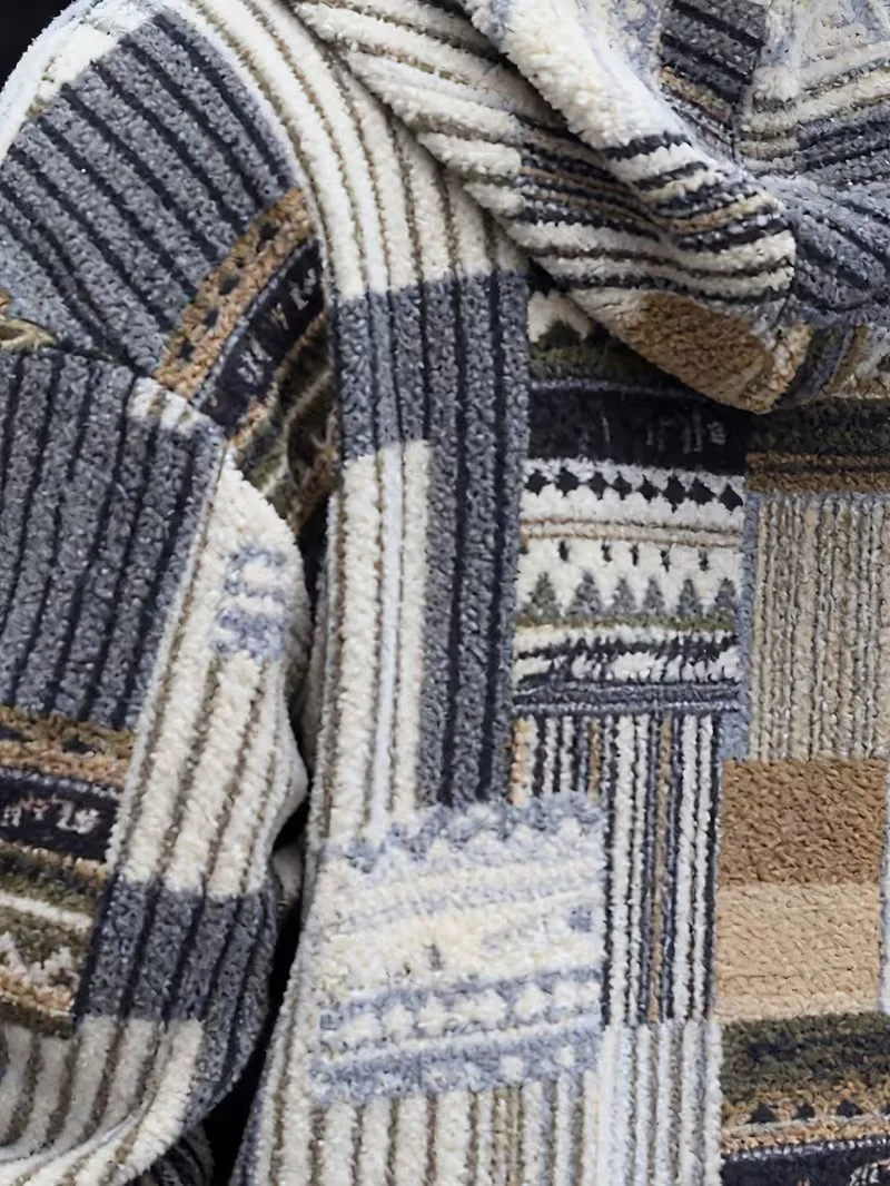 Silvain – Bedrucktes Kapuzen Sweatshirt Mit Reißverschluss