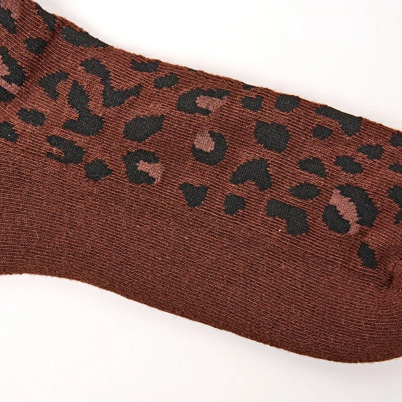 ROKA Wimbledon Bio-Baumwollsocken | Mini-Leopardenmuster