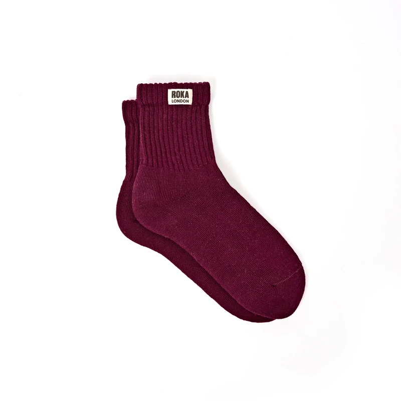 ROKA Windsor Bio-Baumwollsocken | Pflaume