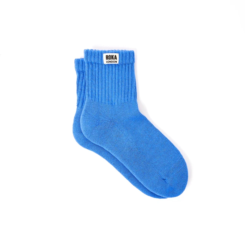 ROKA Windsor Bio-Baumwollsocken | Malibu Blau