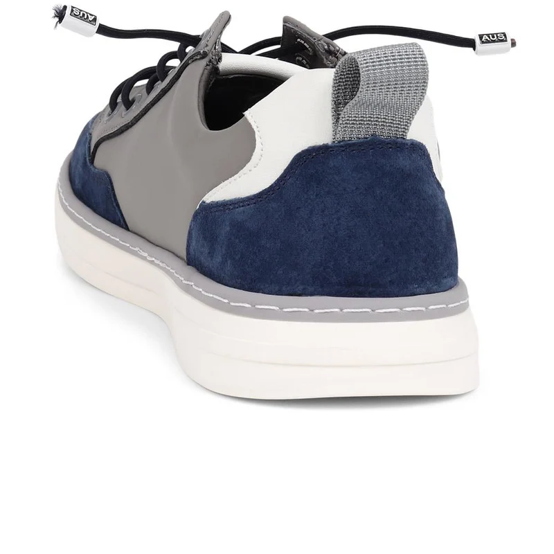 Lace-Up Casual Trainers - JIAHU39003 / 324 994 - Navy-Grey