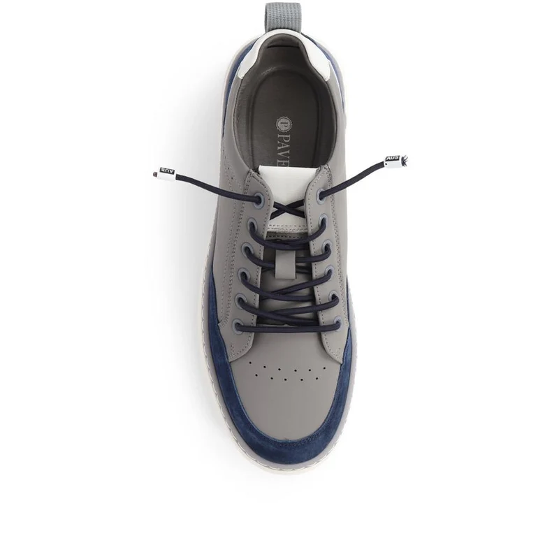 Lace-Up Casual Trainers - JIAHU39003 / 324 994 - Navy-Grey