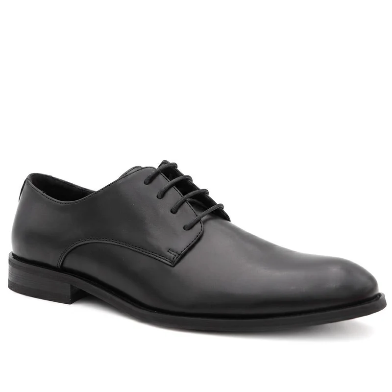 Wide Fit Smart Derby Shoes - XINGH44014 / 330 109 - Black