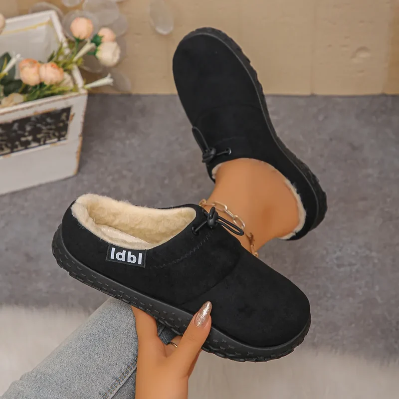 Damilya - Slip On Schuhe Aus Kunstwildleder Mit Fleecefutter Und Kordelzug