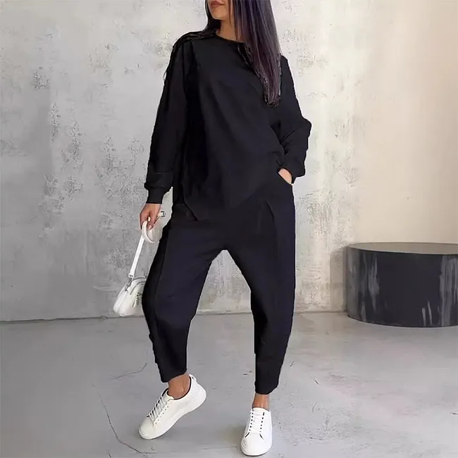 Tashia – Lässiges Set aus Langarm Pullover Und Jogginghose