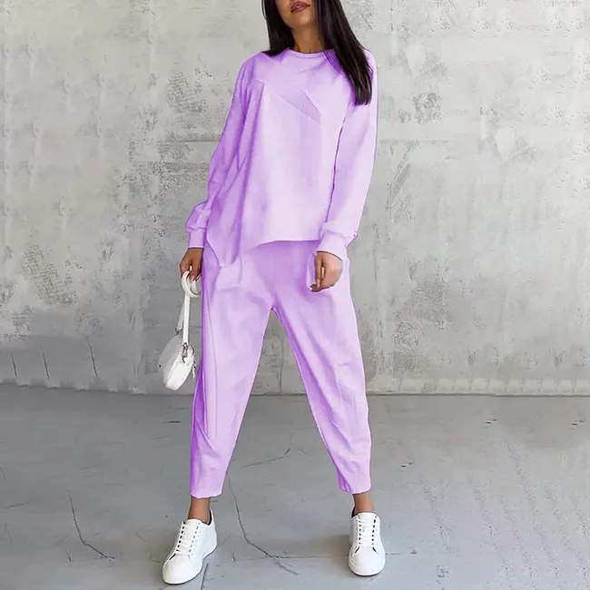 Tashia – Lässiges Set aus Langarm Pullover Und Jogginghose
