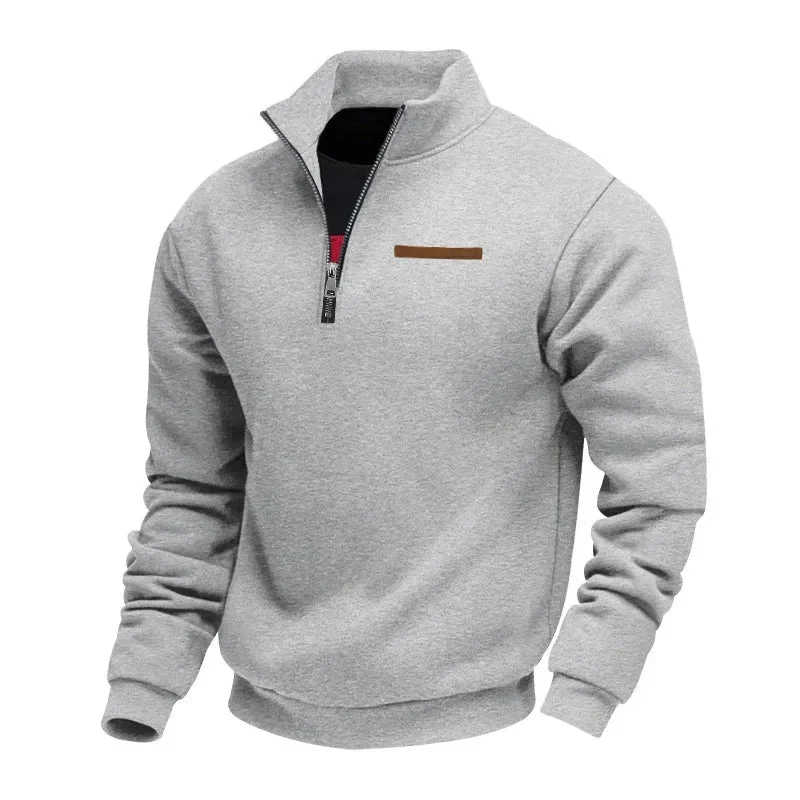 Grimm – Eleganter Pullover MIT Halbem Reißverschluss