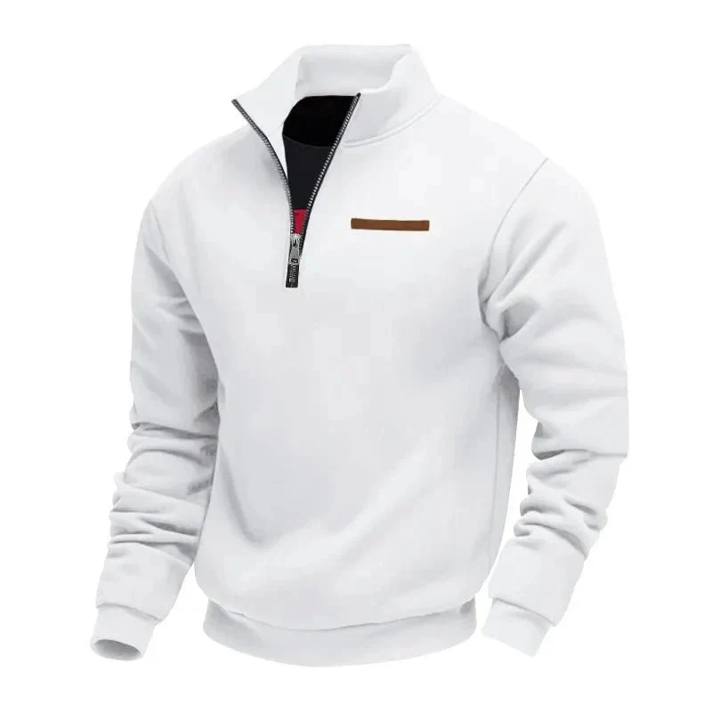 Grimm – Eleganter Pullover MIT Halbem Reißverschluss