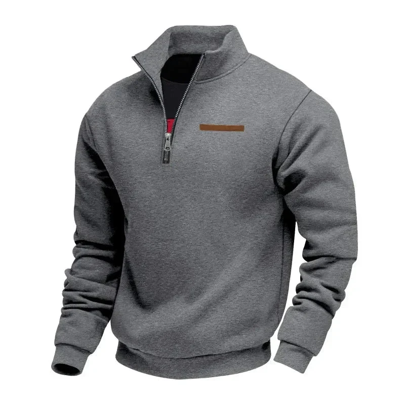 Grimm – Eleganter Pullover MIT Halbem Reißverschluss