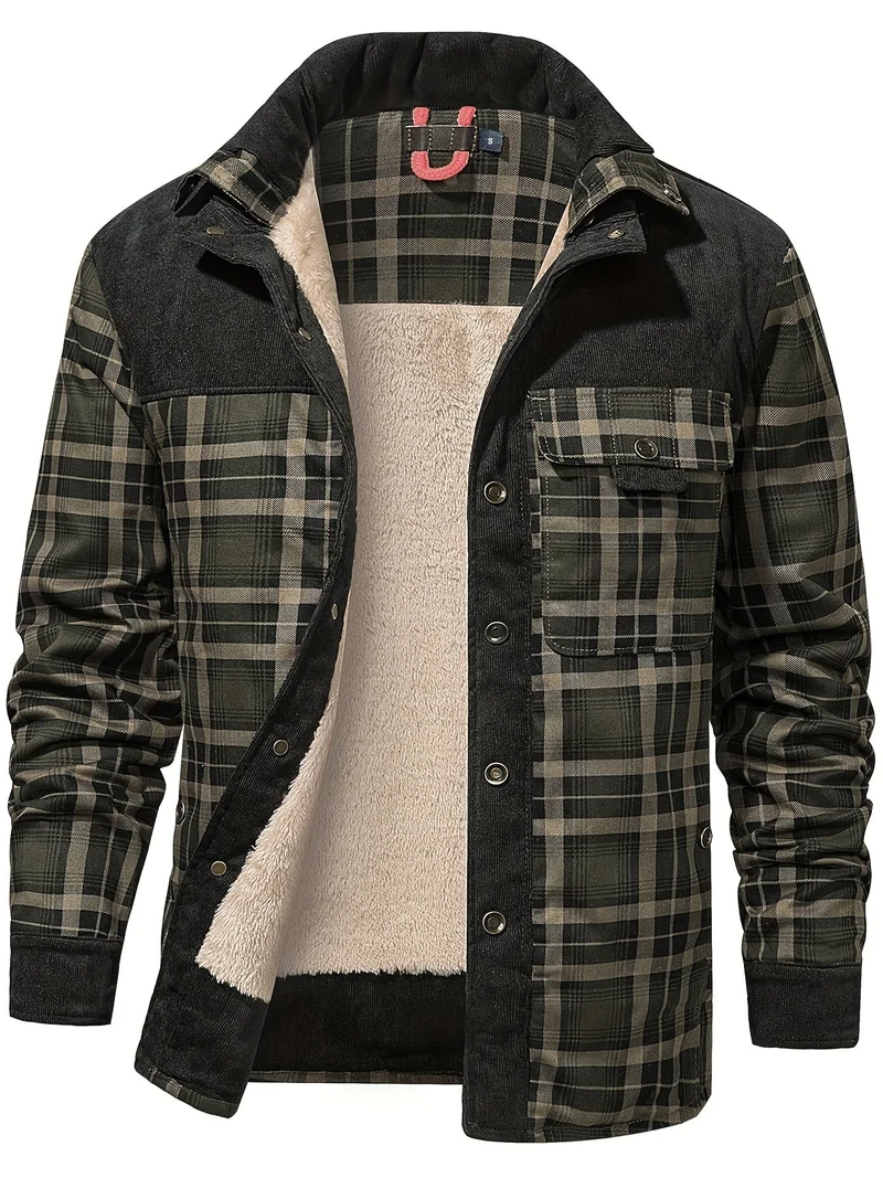 Dalmas - Lässige Winter Jacke im Karo Schau