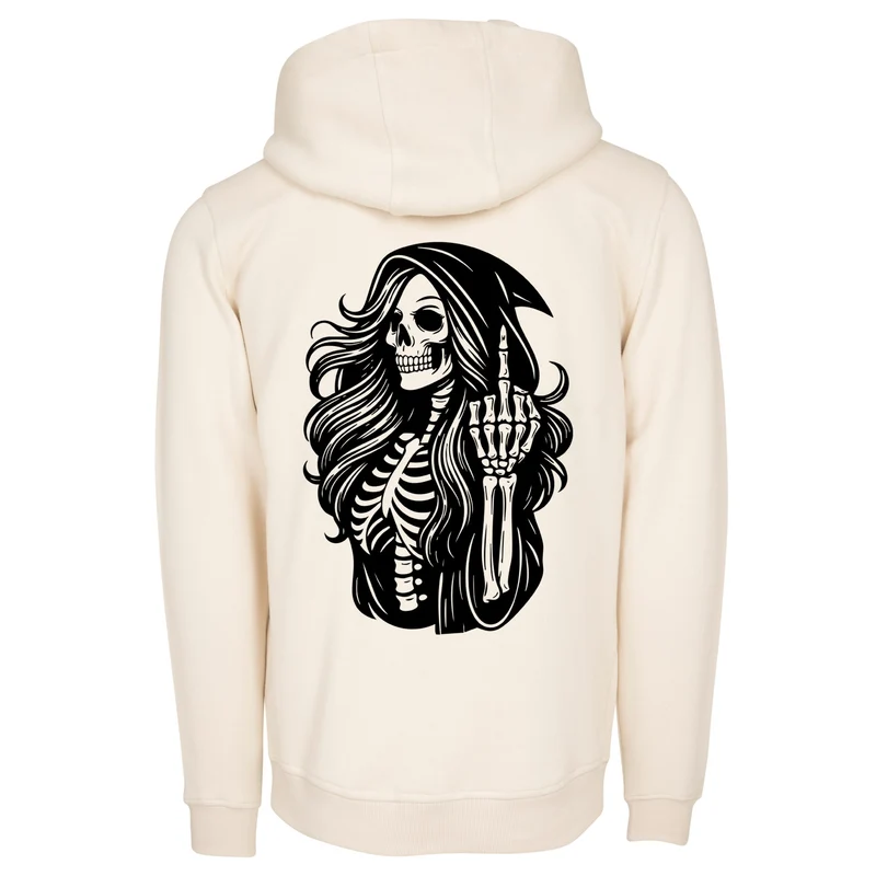 Hoodie - Skull Woman Mittelfinger