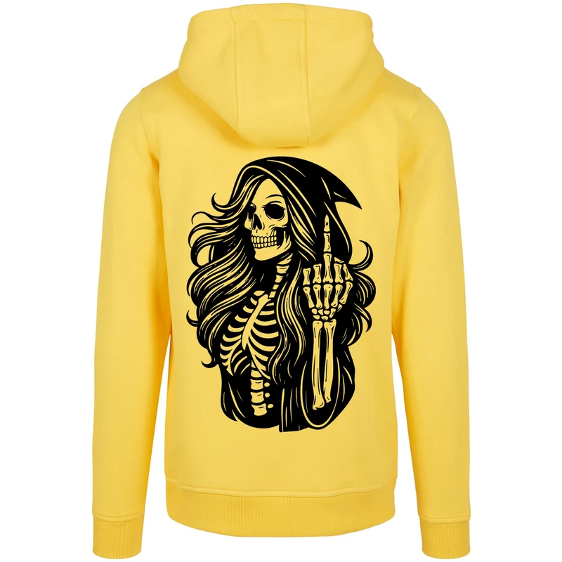 Hoodie - Skull Woman Mittelfinger