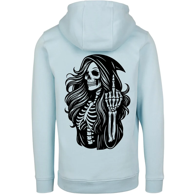 Hoodie - Skull Woman Mittelfinger
