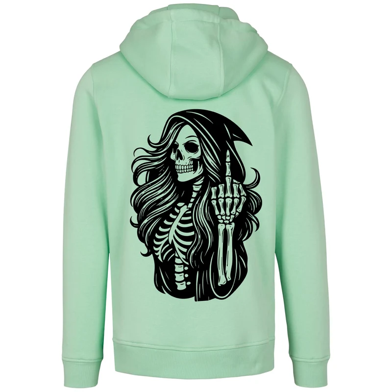 Hoodie - Skull Woman Mittelfinger