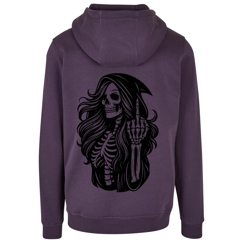 Hoodie - Skull Woman Mittelfinger