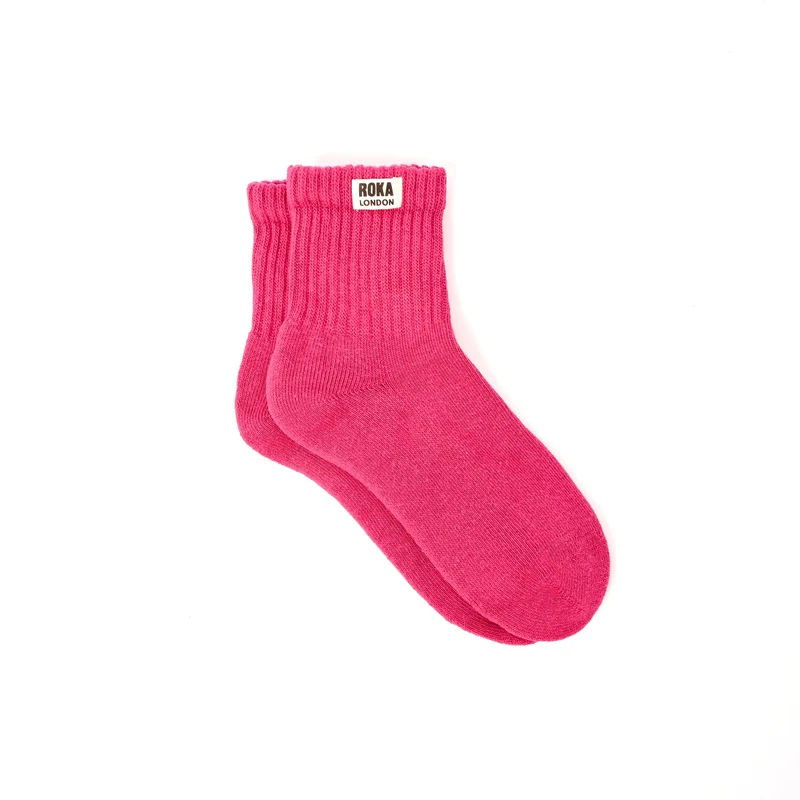 ROKA Windsor Bio-Baumwollsocken | Granitrot