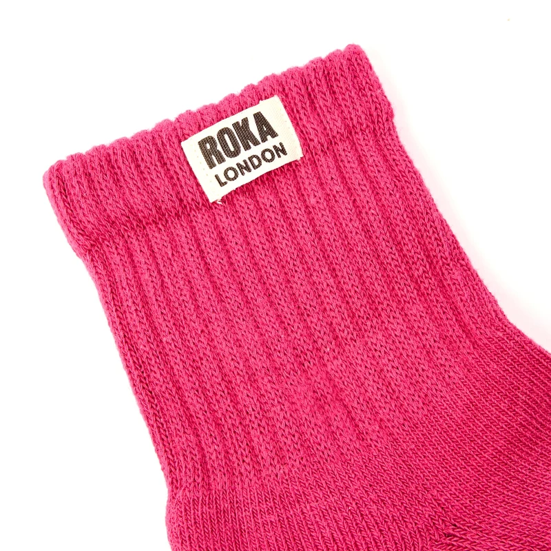 ROKA Windsor Bio-Baumwollsocken | Granitrot