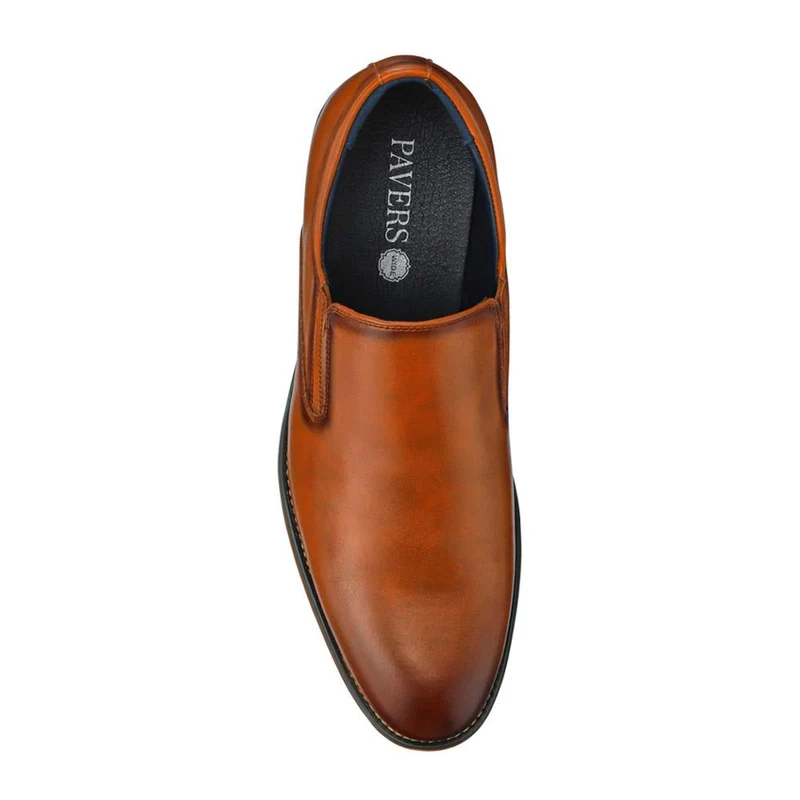 Wide Fit Smart Slip On Shoes - XINGH41008 / 327 503 - Tan