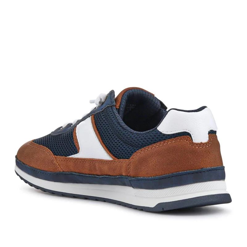 Comfort-Fitting Laced Trainers - BUG41516 / 327 369 - Navy
