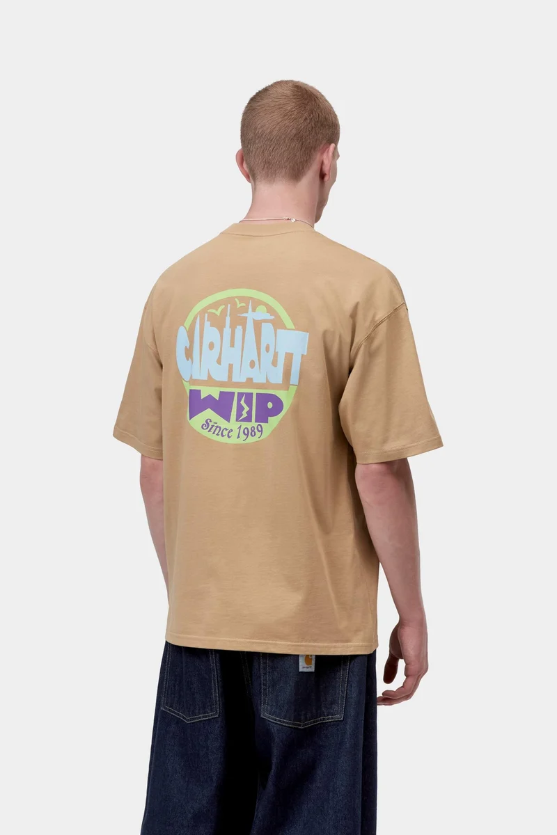 Carhartt WIP Herren LuggT-Shirt mit Alterslabel | Dusty Hamilton Brown