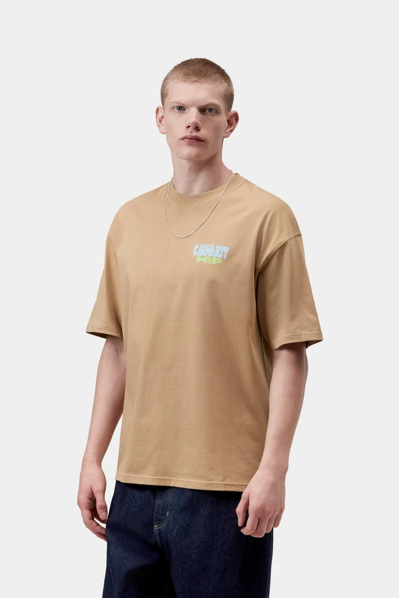 Carhartt WIP Herren LuggT-Shirt mit Alterslabel | Dusty Hamilton Brown