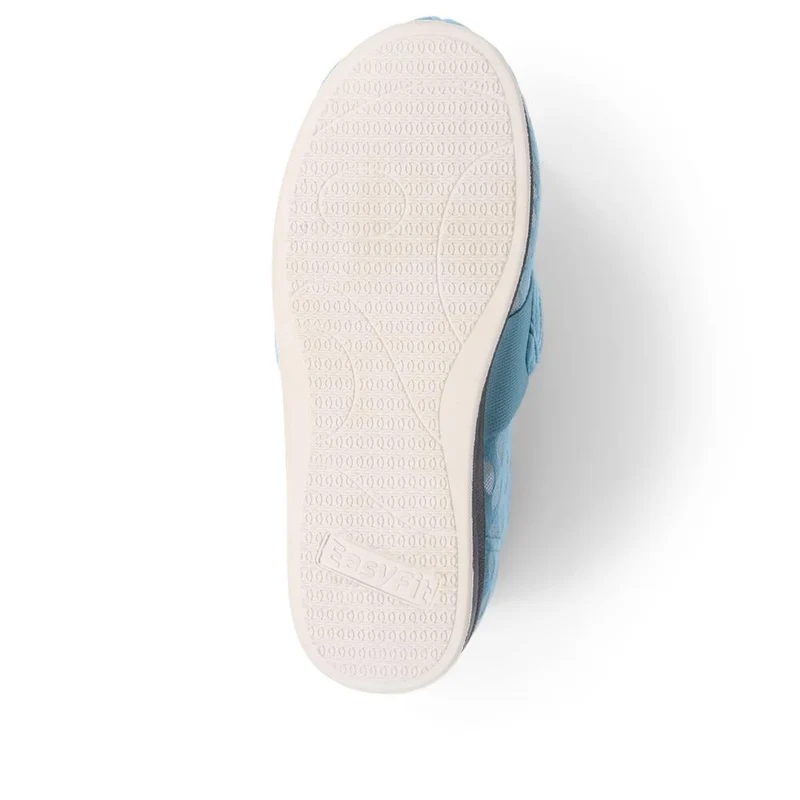 Extra-Wide Fit Slippers - AMINA / 323 506 - Teal