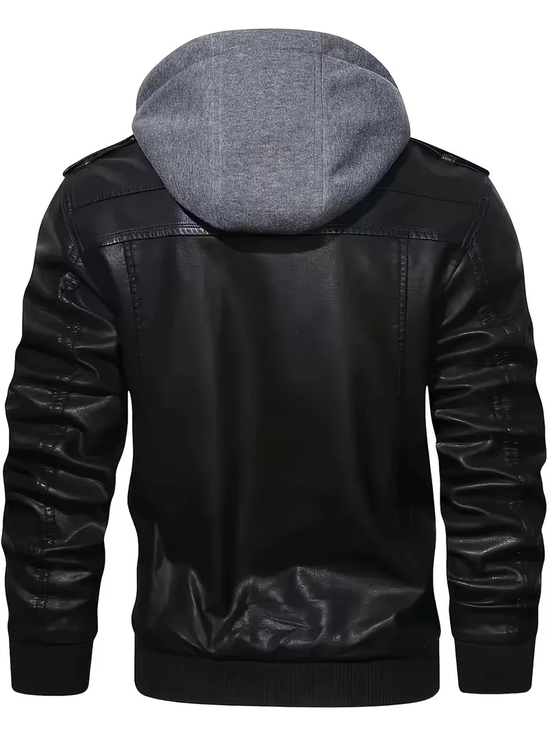Bryndan – Kapuzenjacke Aus Kunstleder