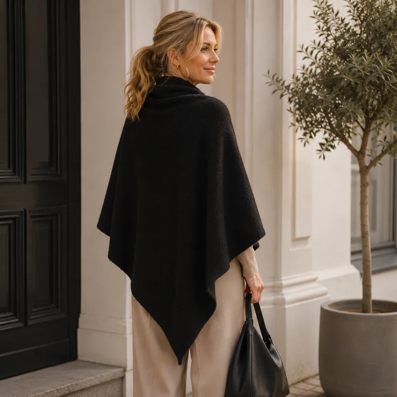 Isabel – Fleece-schal MIT Bindeband Vorne
