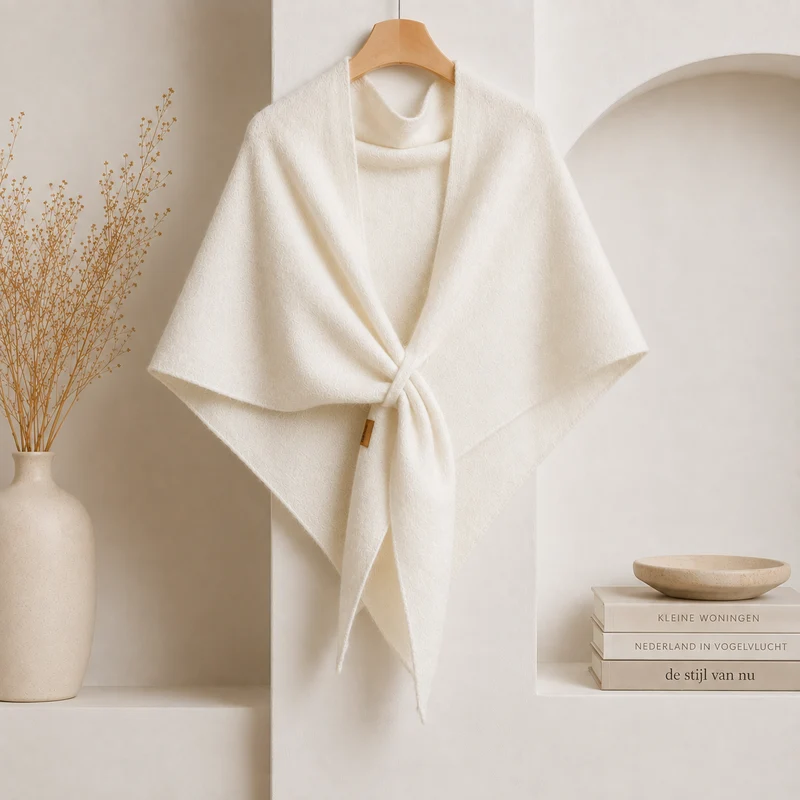 Isabel – Fleece-schal MIT Bindeband Vorne