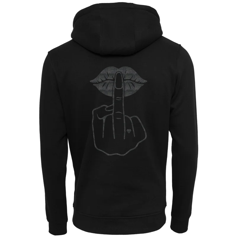 ZIP Hoodie - Lippen Lips Mittelfinger