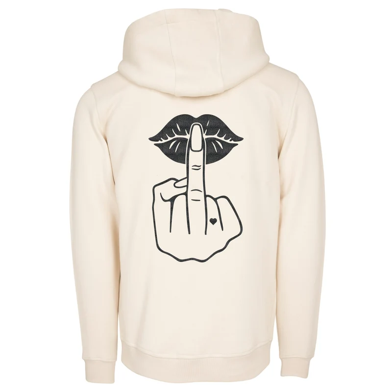 Hoodie - Lippen Lips Mittelfinger