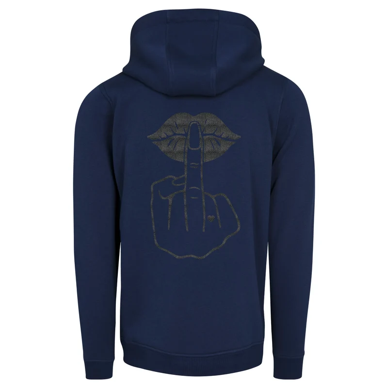 Hoodie - Lippen Lips Mittelfinger