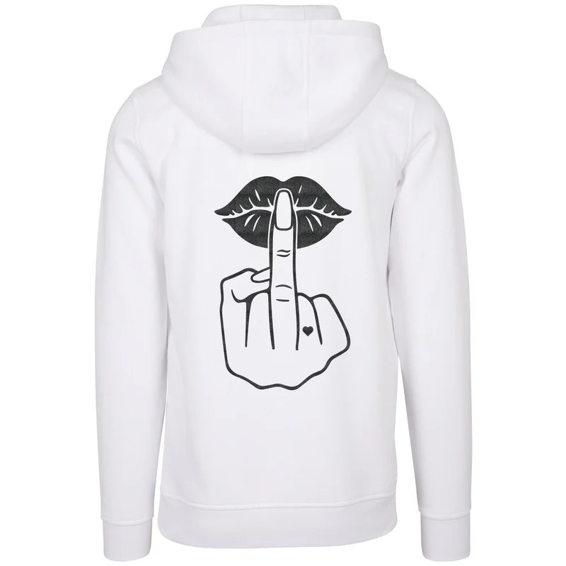Hoodie - Lippen Lips Mittelfinger