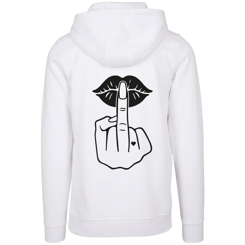 Hoodie - Lippen Lips Mittelfinger