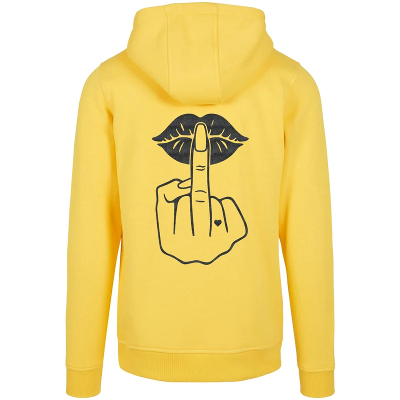 Hoodie - Lippen Lips Mittelfinger
