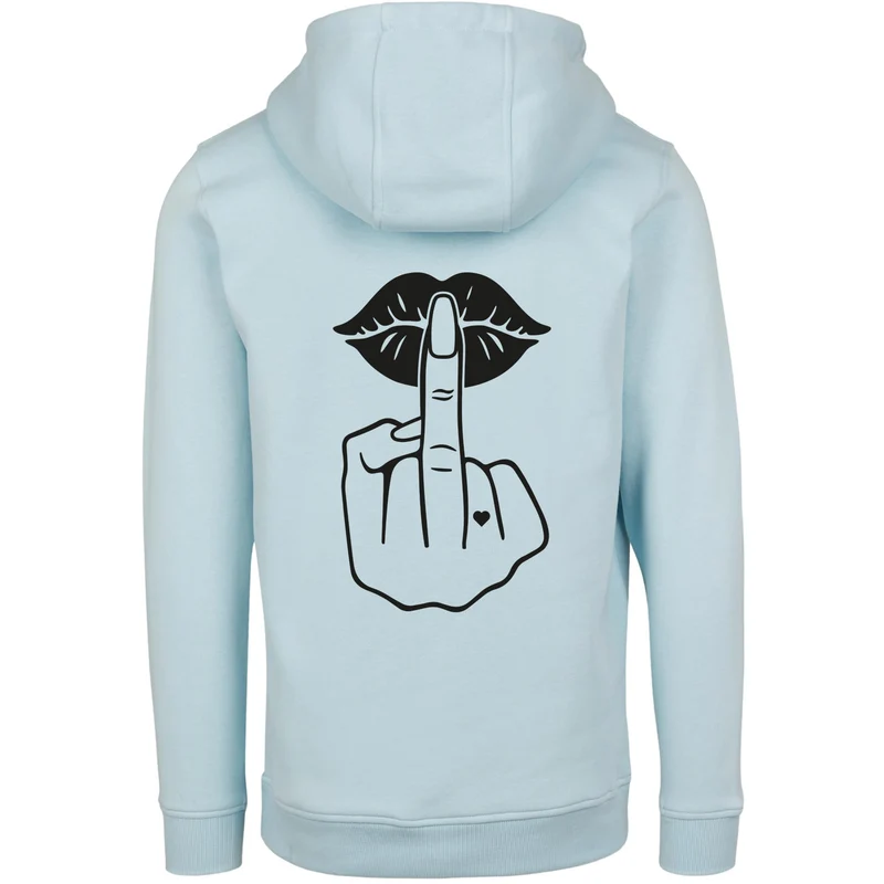 Hoodie - Lippen Lips Mittelfinger